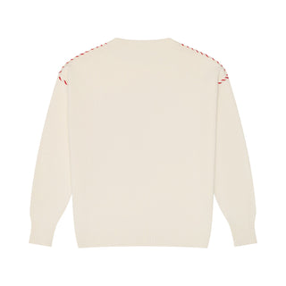 Riley Crewneck Sweater American Flag Ivory