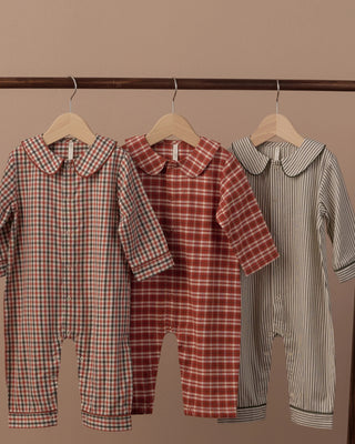 Pajama Romper Ruby Plaid