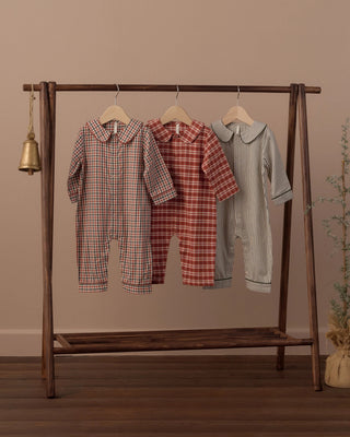Pajama Romper Ruby Plaid