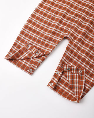 Pajama Romper Ruby Plaid