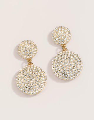 Dazzle Dot Earrings Crystal