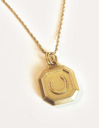 Lucky Horse Necklace 18” Gold