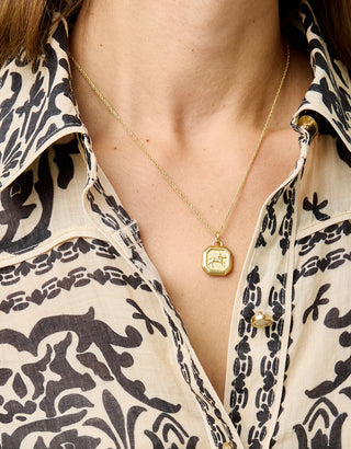 Lucky Horse Necklace 18” Gold