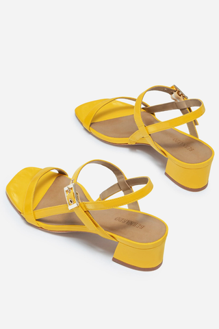 Jinji Low Heel Sandal Sunrise Yellow