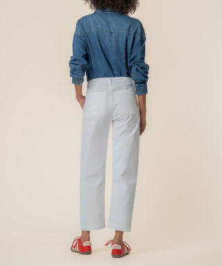 Ashton High Rise Relaxed Pant Optic White