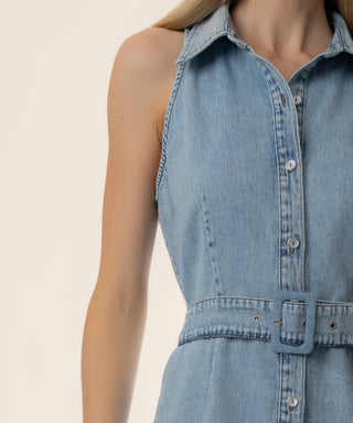 Eileen Halter Denim Dress Zealful Wash