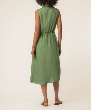 Bowie Button Down Dress Olive