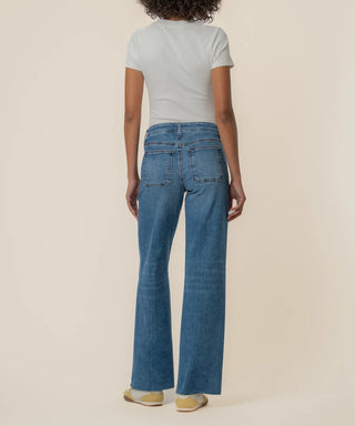 Maya High Rise Wide Leg Jeans Success With Medium Wash