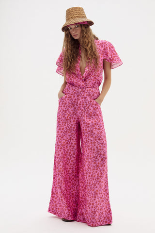 Vincent Linen Pant Simone Print
