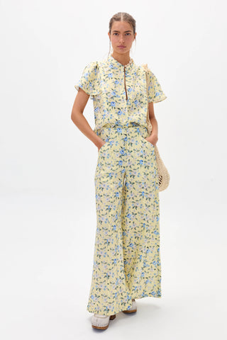 Vincent Linen Pant Francesca Print