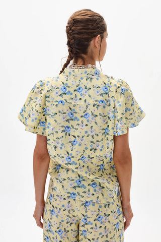 Willow Linen Shirt Francesca Print