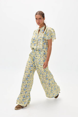 Willow Linen Shirt Francesca Print