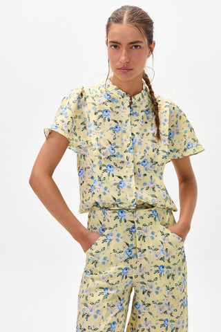 Willow Linen Shirt Francesca Print
