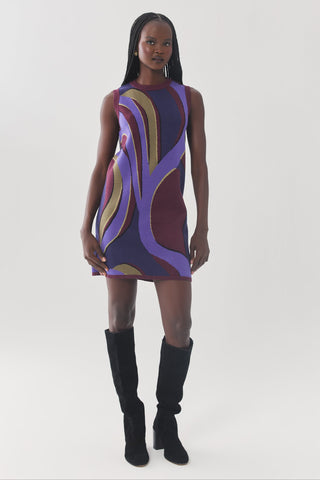 Meritt Dress Organic Retro Geo