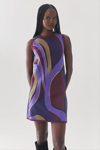 Meritt Dress Organic Retro Geo