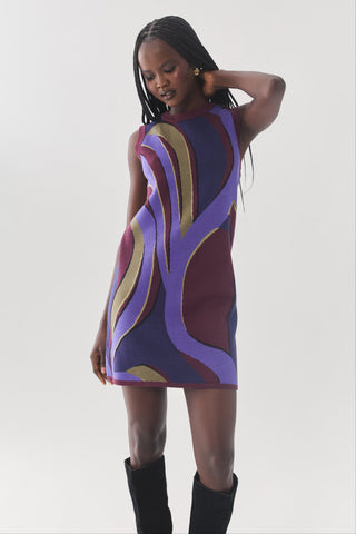 Meritt Dress Organic Retro Geo