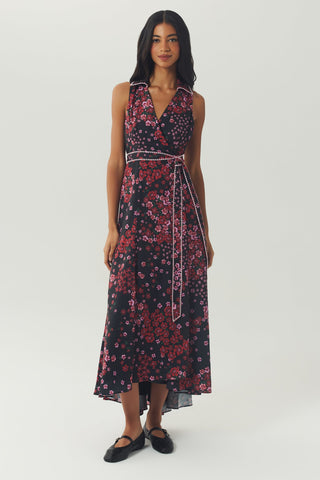 Vela Dress Black Rose