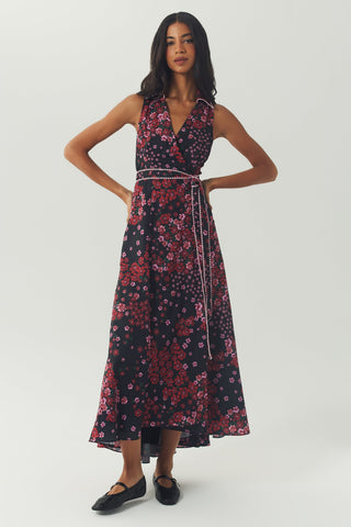 Vela Dress Black Rose