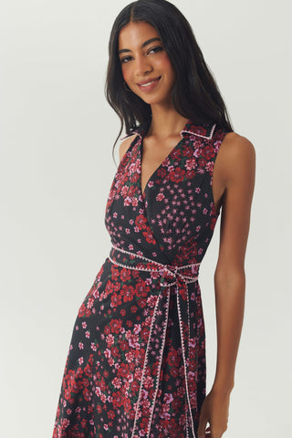 Vela Dress Black Rose