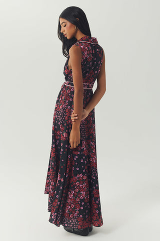Vela Dress Black Rose