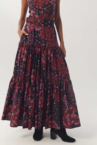 Teigan Skirt Black Rose