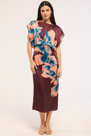 Lenny Dress Cerulean Orchid