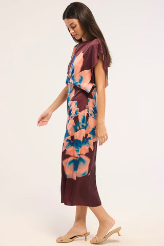 Lenny Dress Cerulean Orchid