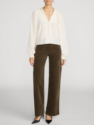 Le Slim Palazzo Modernist Pocket Corduroy Rich Military