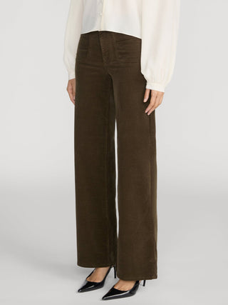 Le Slim Palazzo Modernist Pocket Corduroy Rich Military