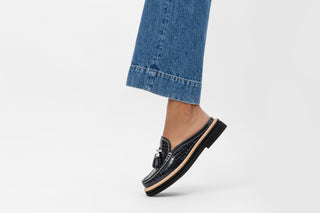 Lyndall Black Slide Loafer