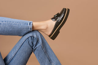 Lyndall Dark Brown Slide Loafer