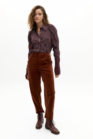 Lola Poplin Shirt Autumn Checks