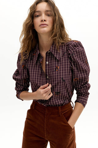 Lola Poplin Shirt Autumn Checks