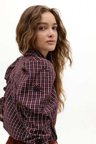 Lola Poplin Shirt Autumn Checks