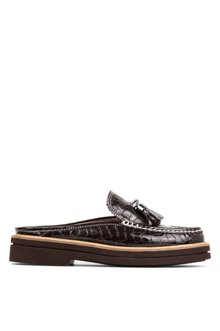 Lyndall Dark Brown Slide Loafer