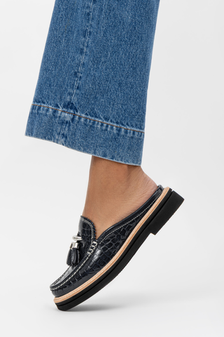 Lyndall Black Slide Loafer