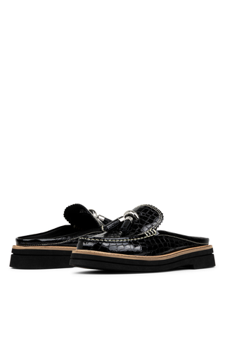Lyndall Black Slide Loafer