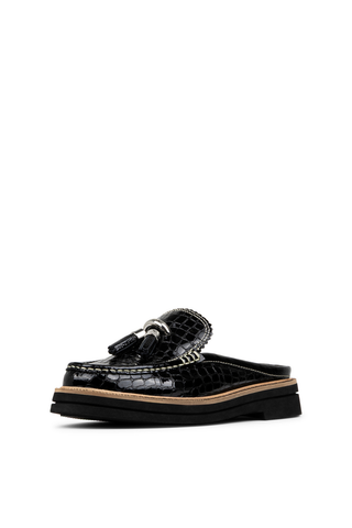 Lyndall Black Slide Loafer