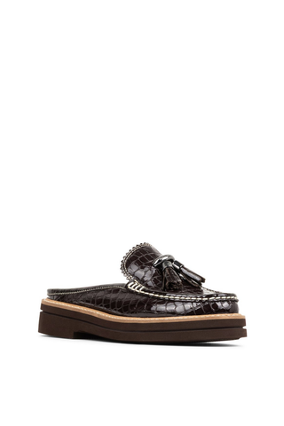 Lyndall Dark Brown Slide Loafer