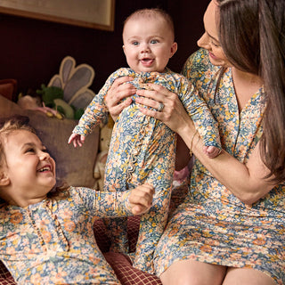 Magnetic Ruffle Footie Flora