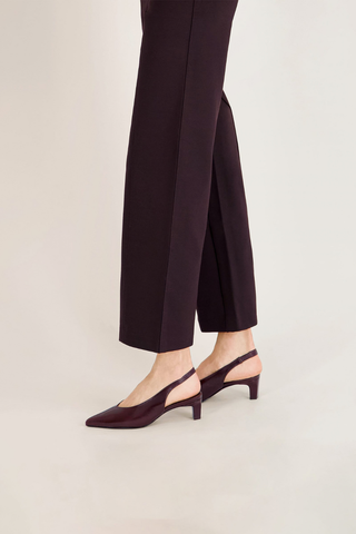 Maude Slingback Pump Chocolate Wine Polish
