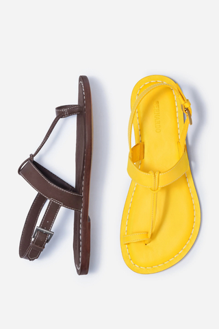 Maverick Toe Ring Sandal Sunrise Yellow