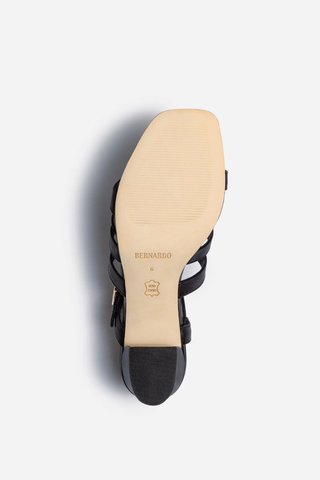Novi Mid Heel Sandal Black Antique Calf
