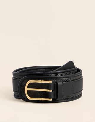 Blair Seagrass Belt Black