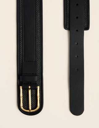 Blair Seagrass Belt Black