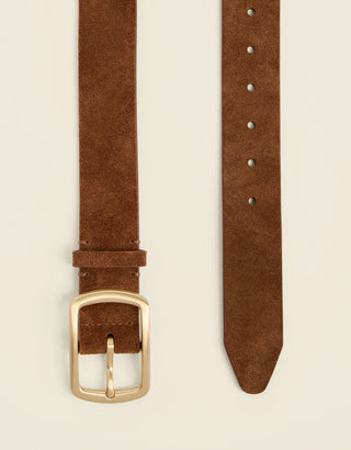 Siren Belt Brown Suede