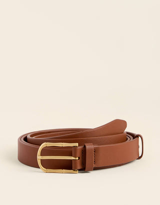 Siren Thin Wrap Belt Brown
