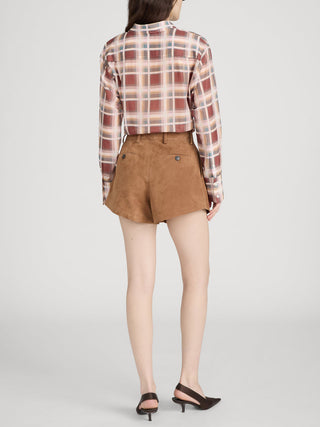 The Boy Shirt Silver Peony Plaid