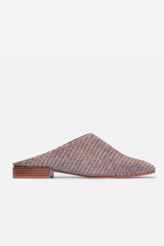 Porto Mule Cocoa Raffia