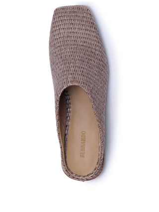 Porto Mule Cocoa Raffia